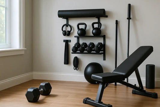 A Home Gym That Stays Tidy (and Trainable)