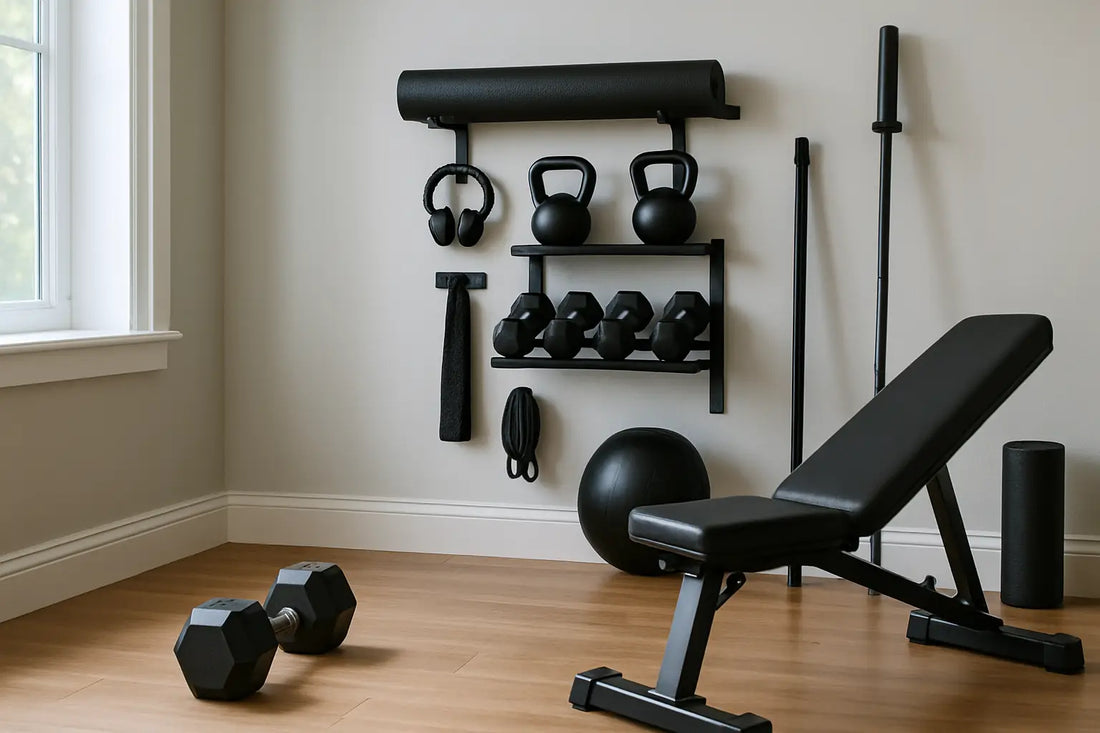 A Home Gym That Stays Tidy (and Trainable)