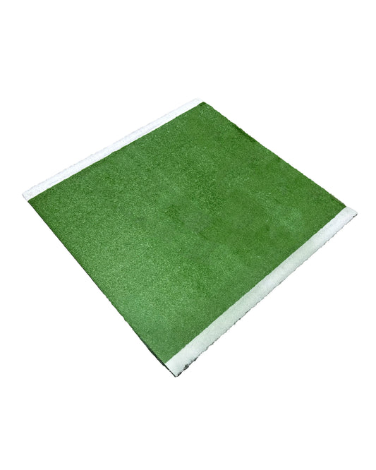 30mm Green Premium Sled Track Turf Tile 1x1m with Line Markings - QVEC
