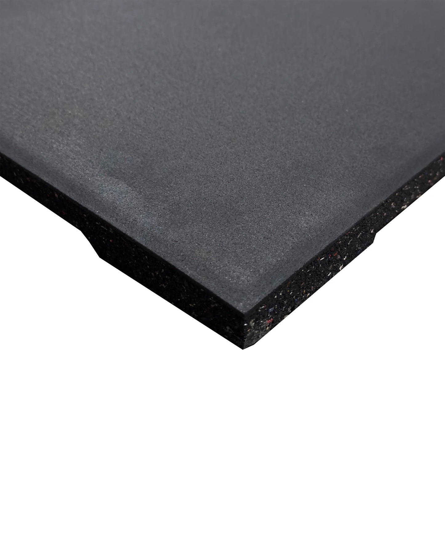 30mm Premium Black Rubber Gym Floor Tile (1m x 0.5m / Black)