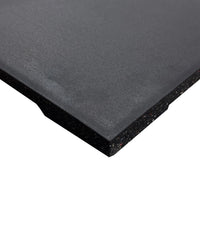 30mm Premium Black Rubber Gym Floor Tile (1m x 0.5m / Black)
