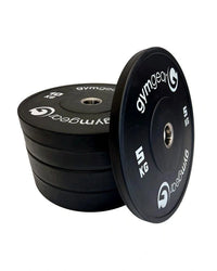 Gym Gear Black Bumper Plates - QVEC