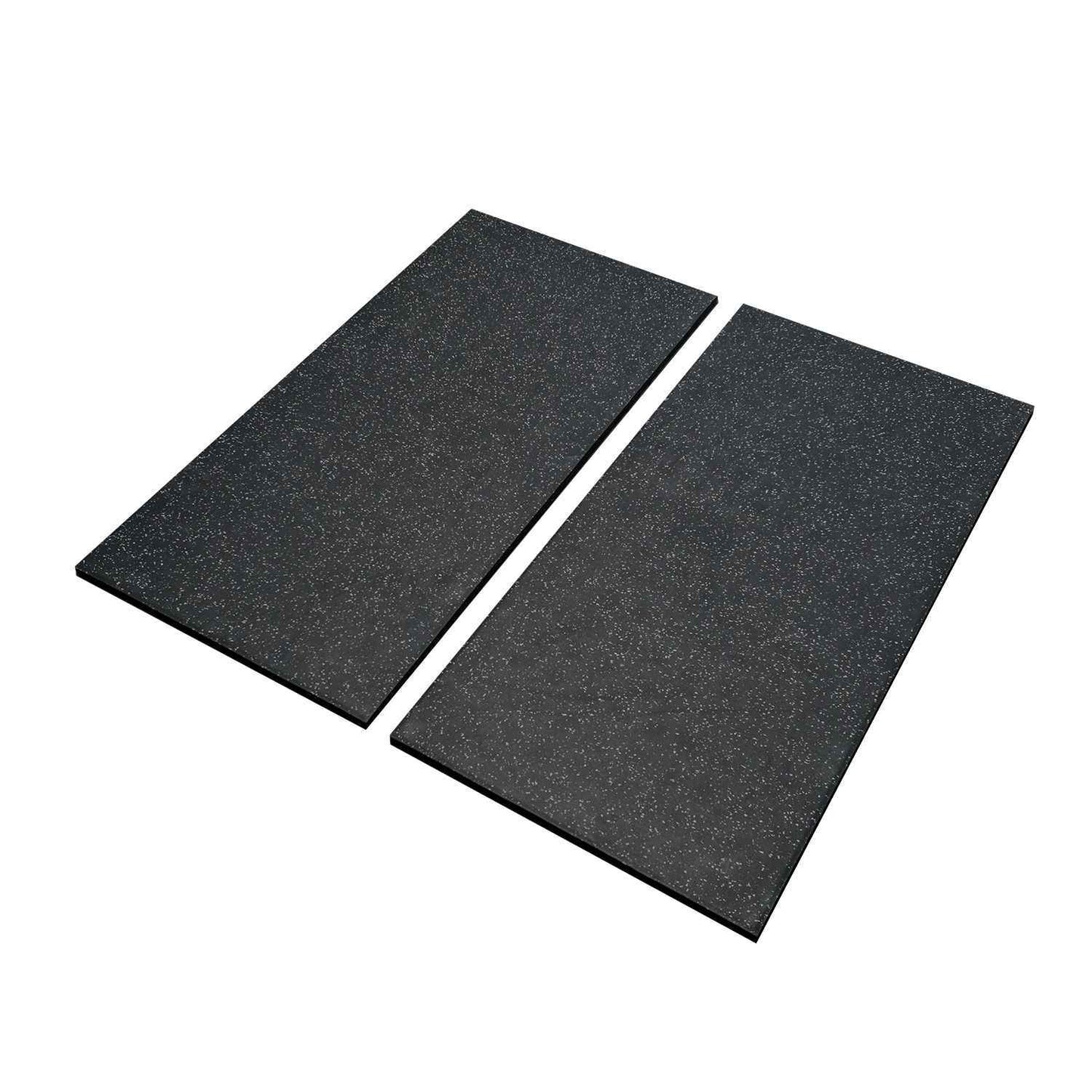 20mm Premium Black Rubber Tile (1m x 0.5m / Dark Grey Fleck) - QVEC