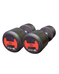 Gym Gear Rubber Dumbbells Pair's - QVEC