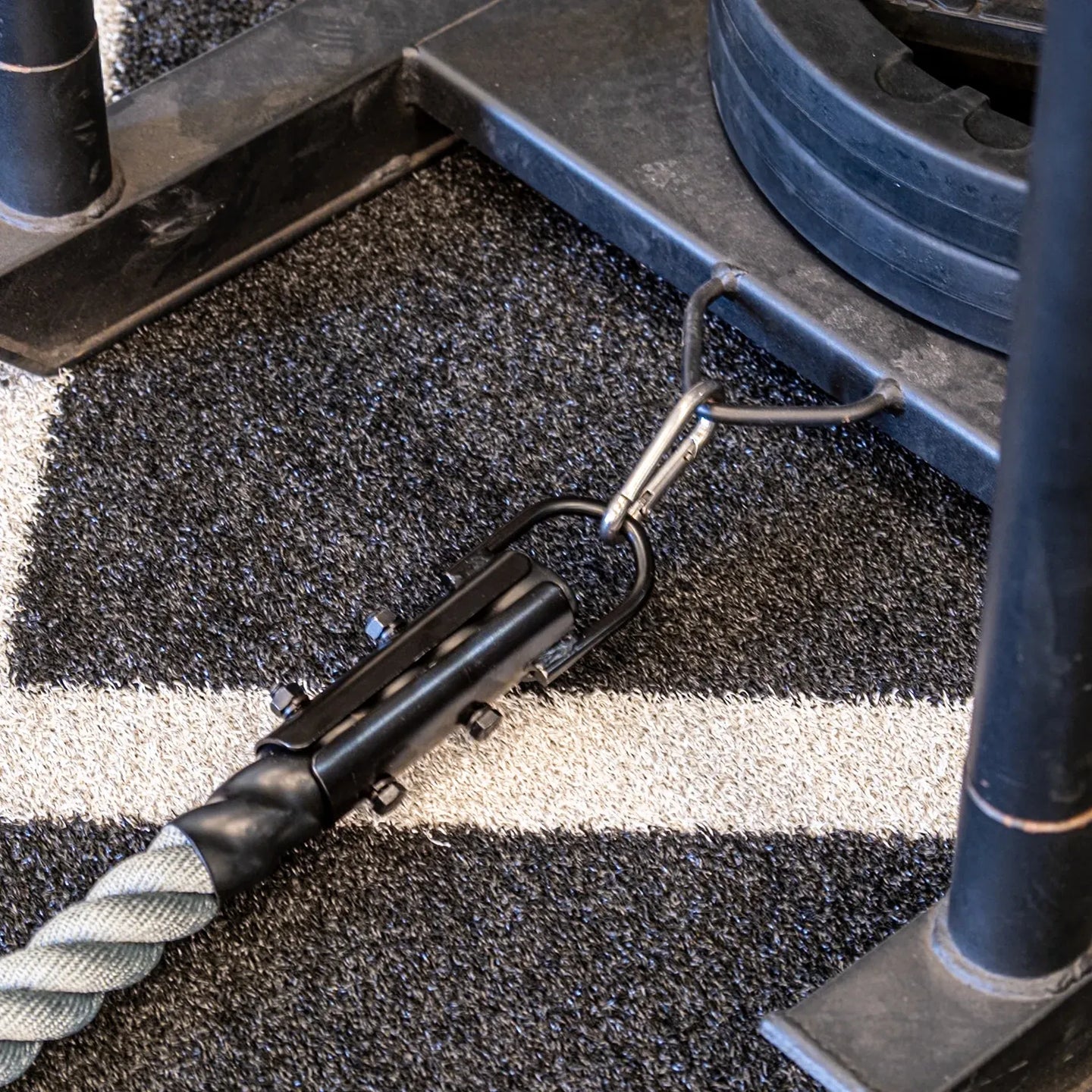 38mm Sled Rope inc Hook & Karabiner 15m in length - QVEC